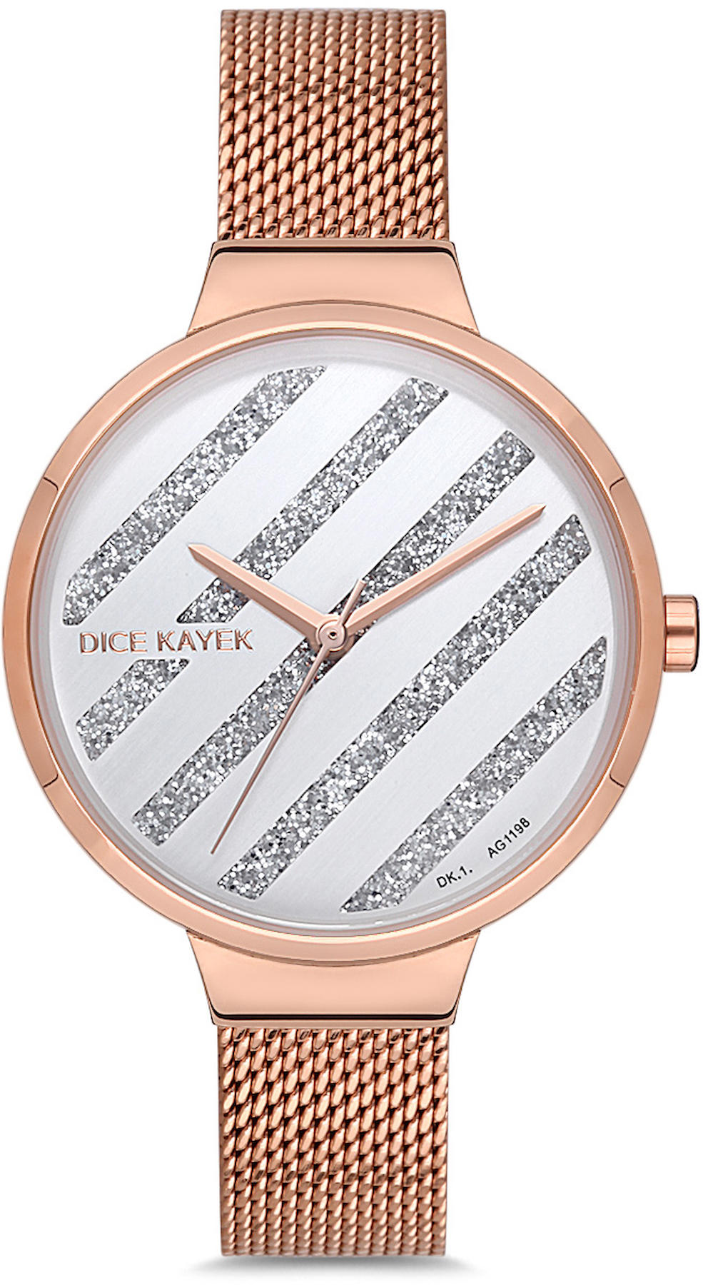 Dice Kayek DK.1.AG1198.10 34 mm Rose Gold Metal Kordon Analog Kadın Kol Saati