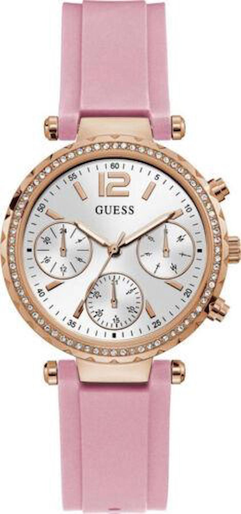 Guess GUGW0113L4 Takvimli 38 mm Pembe Çelik Kordon Analog Kadın Kol Saati