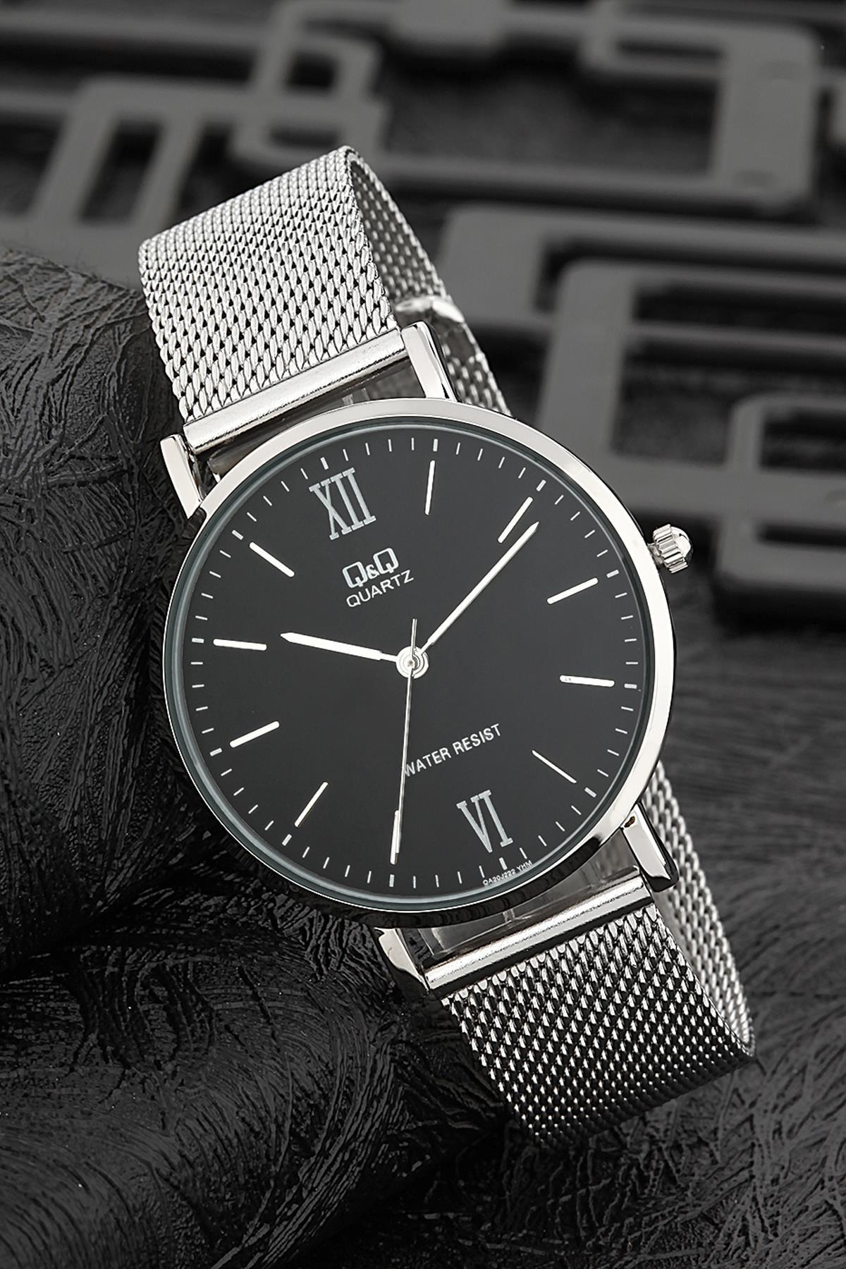 Q&Q 3G793 36 mm Gri Metal Kordon Analog Kadın Kol Saati
