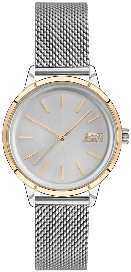 Slazenger SL.09.2028.3.05 36 mm Gri Çelik Kordon Analog Kadın Kol Saati