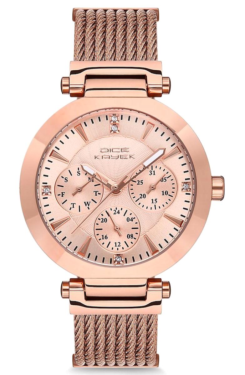 Dice Kayek DK.1.AG1153.06 32 mm Rose Gold Metal Kordon Analog Kadın Kol Saati