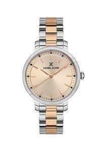 Daniel Klein DK.1.13513.2 34 mm Gri-Rose Gold Metal Kordon Analog Kadın Kol Saati