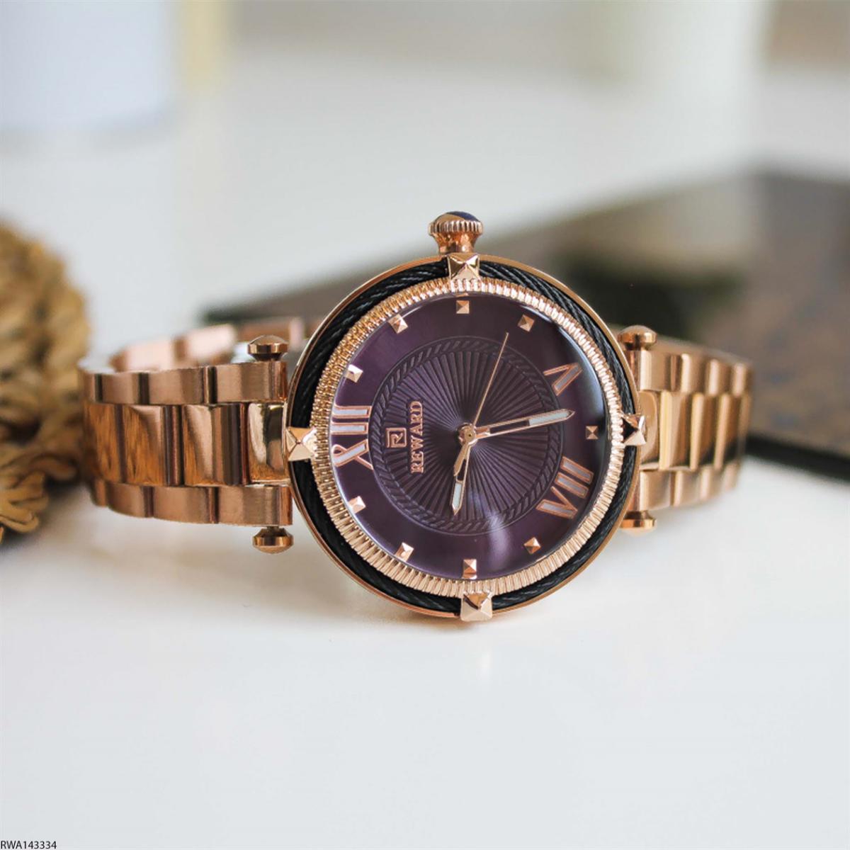 Reward RWA143334 30 mm Rose Gold Çelik Kordon Analog Kadın Kol Saati