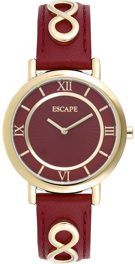 Escape EC1103-103 37 mm Bordo Deri Kordon Analog Kadın Kol Saati