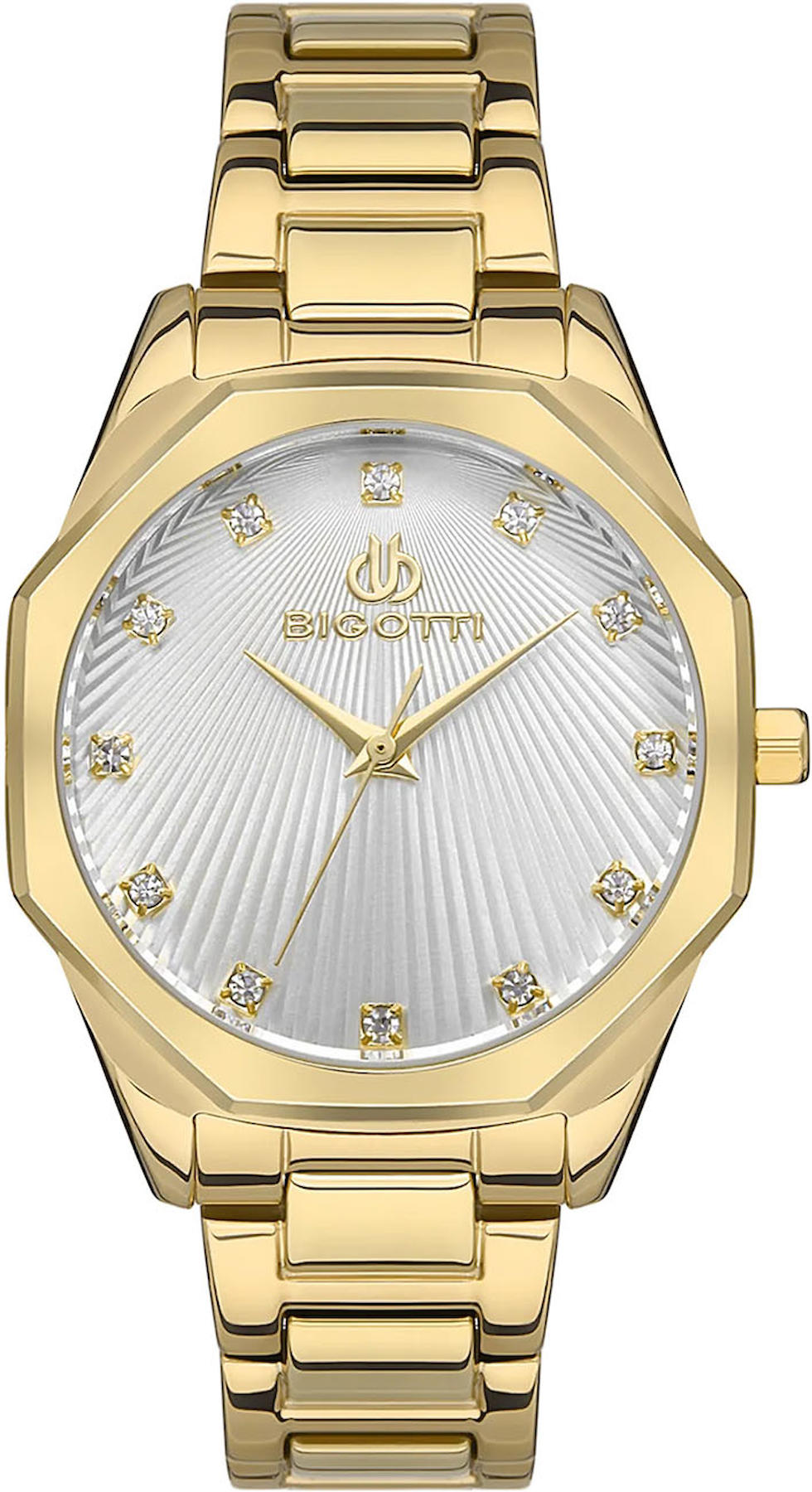 Bigotti BG.1.10466.3 38 mm Altın Çelik Kordon Analog Kadın Kol Saati