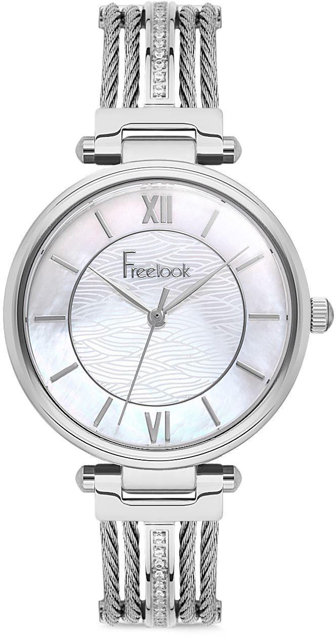Freelook F.3.1039.01 30 mm Gri Çelik Kordon Analog Kadın Kol Saati