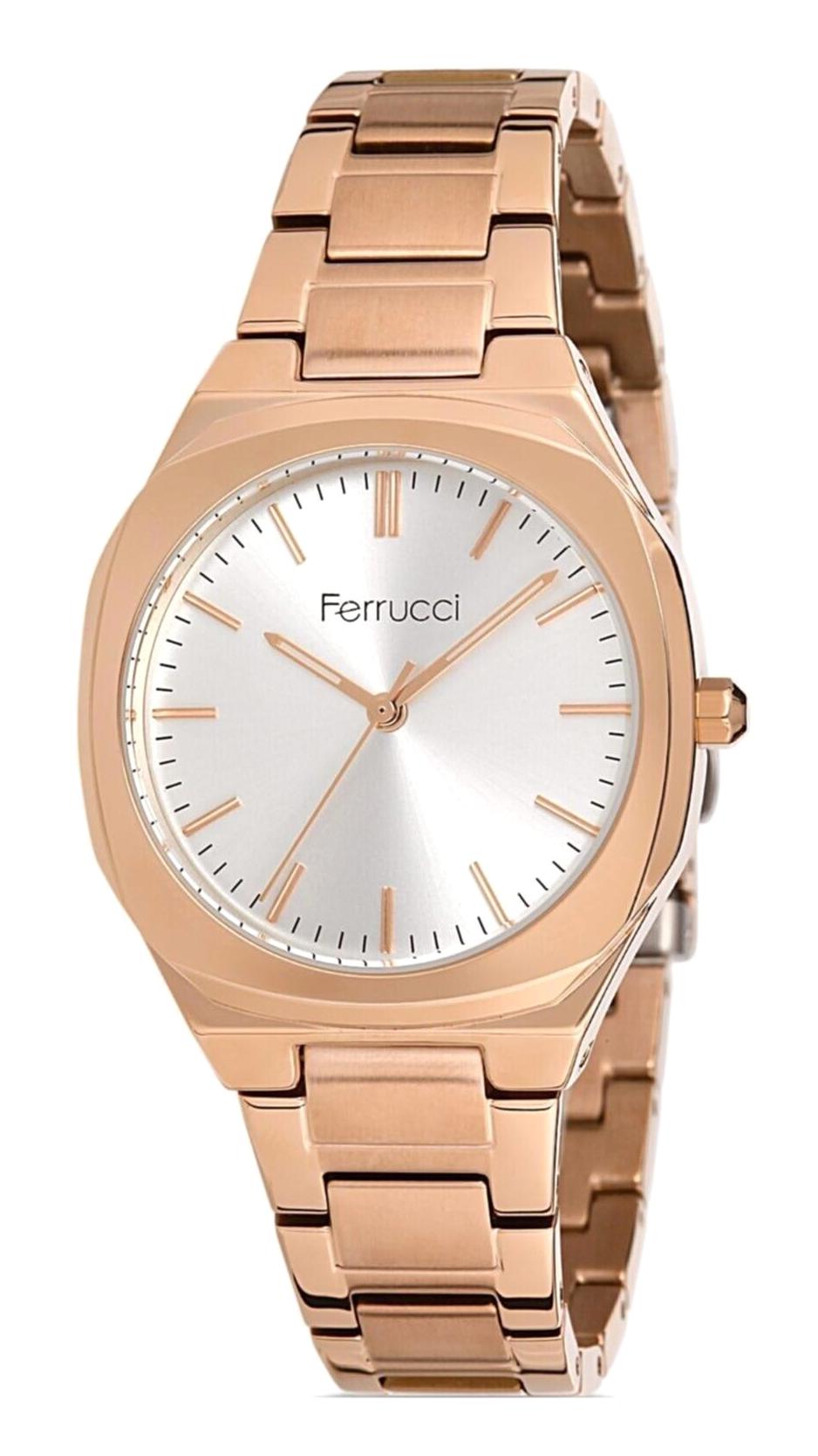 Ferrucci FC.0122.13598M.07 34 mm Rose Gold Çelik Kordon Analog Kadın Kol Saati