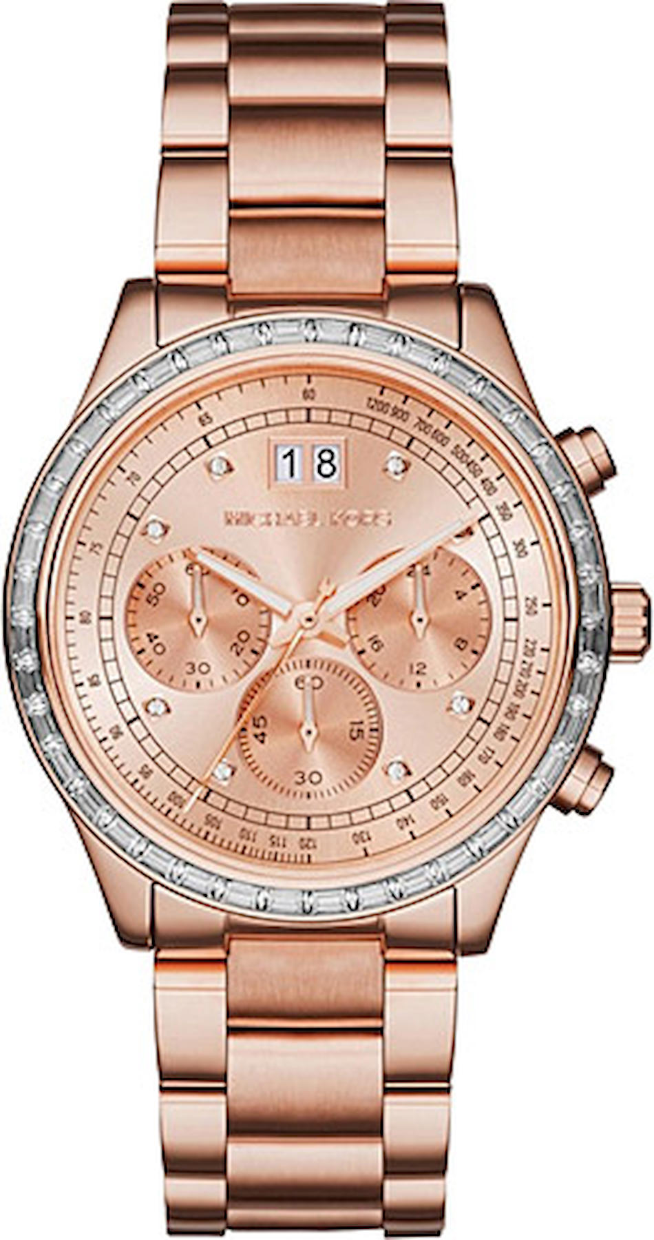 Michael Kors MK6204 Takvimli 40 mm Rose Gold Metal Kordon Analog Kadın Kol Saati