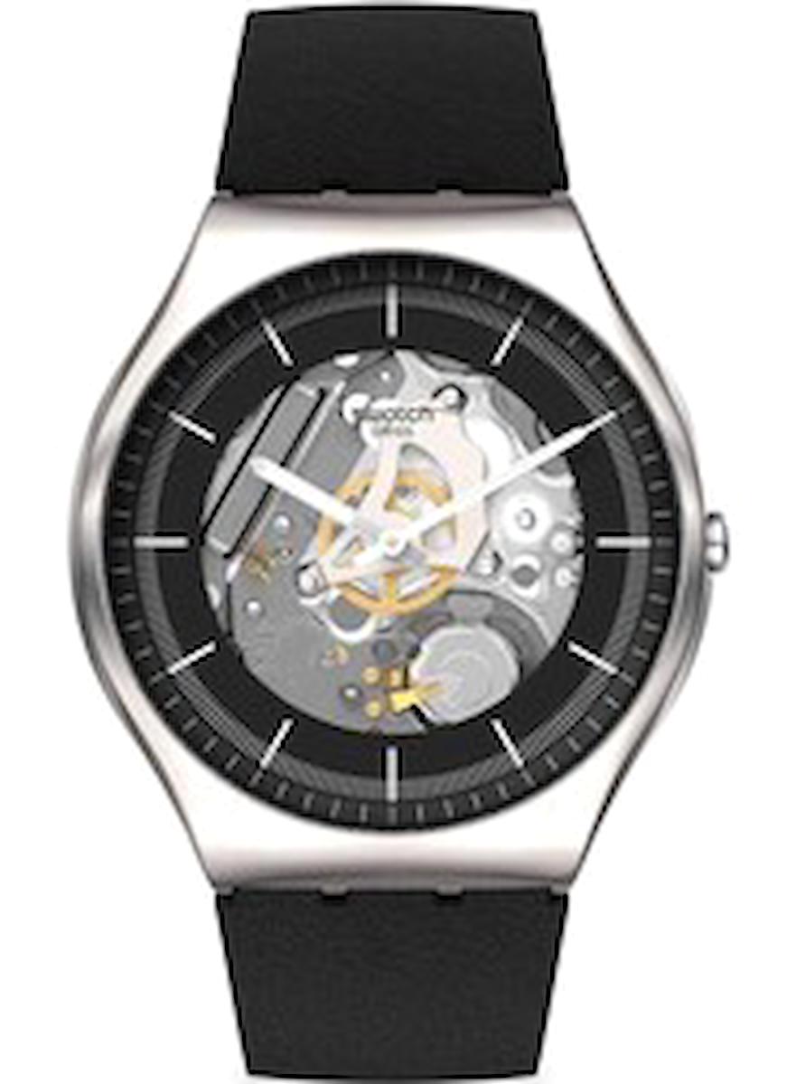 Swatch SS07S115 42 mm Siyah Çelik Kordon Analog Kadın Kol Saati