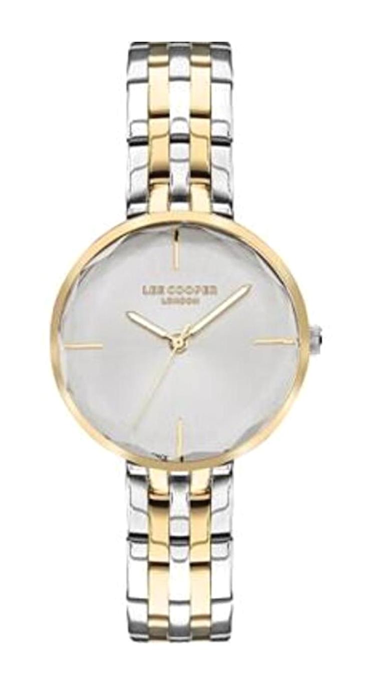 Lee Cooper LC07502.230 40 mm Gri Metal Kordon Analog Kadın Kol Saati