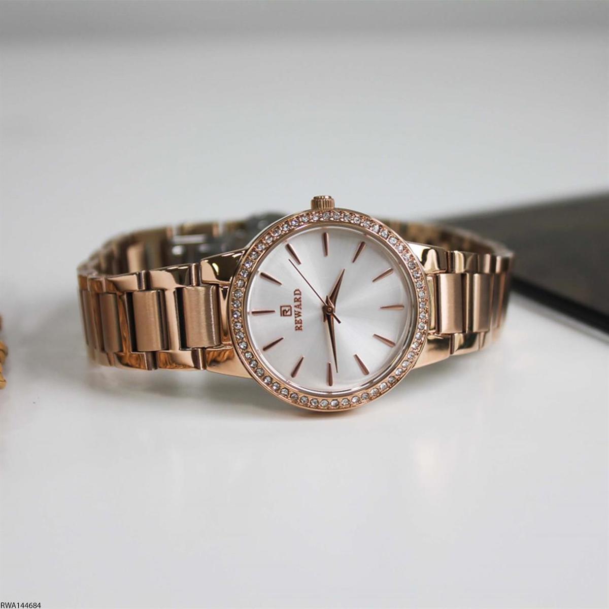 Reward RWA144684 30 mm Rose Gold Çelik Kordon Analog Kadın Kol Saati