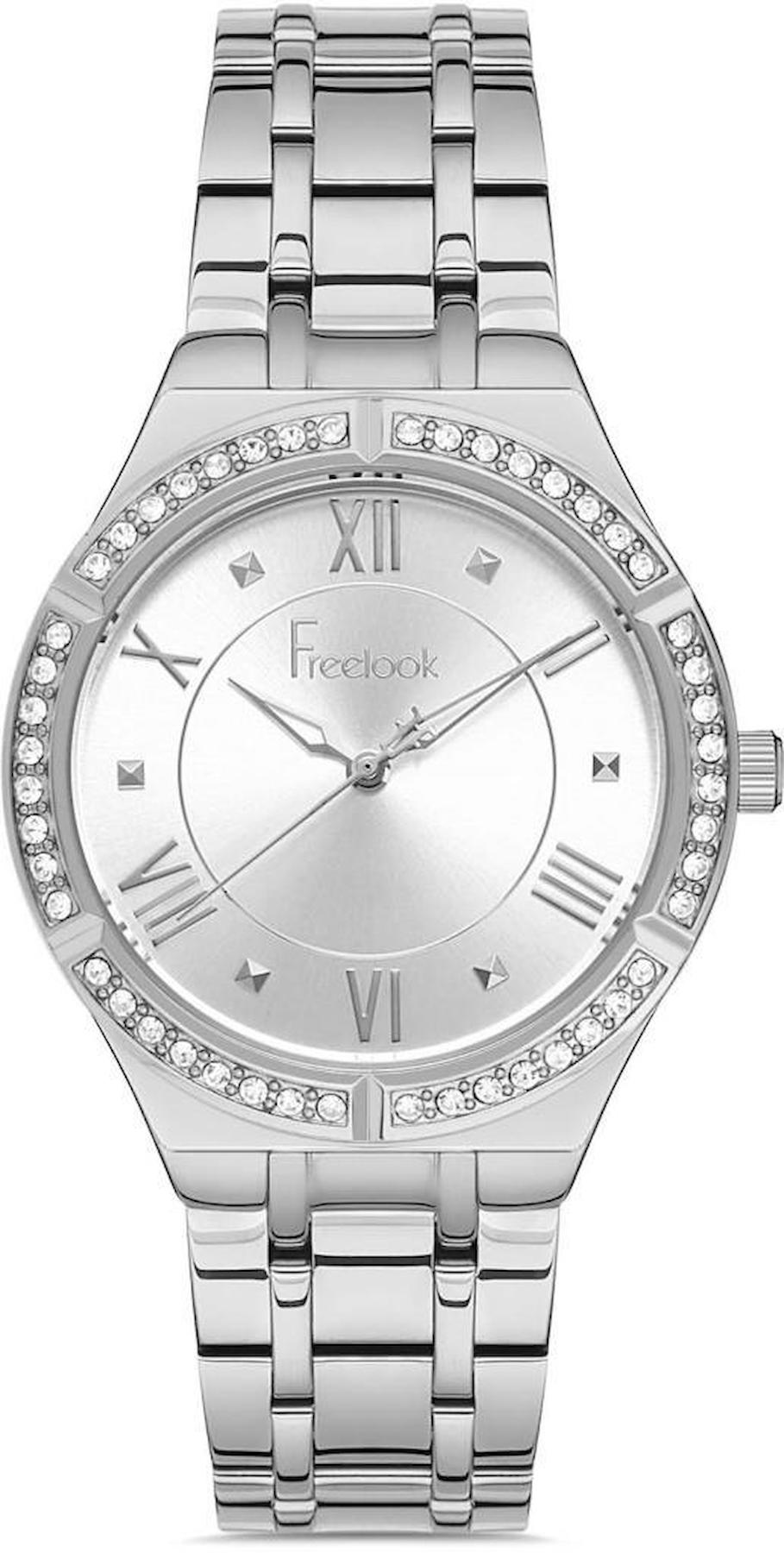 Freelook FL.1.10093.1 35 mm Gri Metal Kordon Analog Kadın Kol Saati