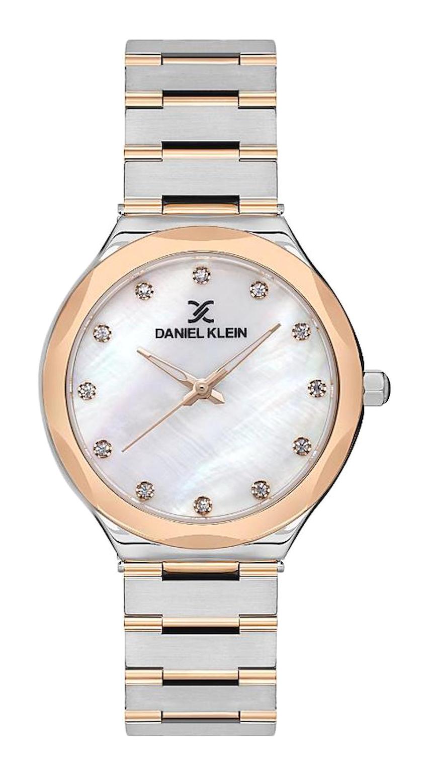 Daniel Klein DK.1.13596-5 35 mm Gri-Rose Gold Metal Kordon Analog Kadın Kol Saati