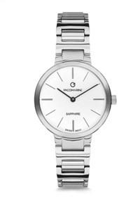 Pacomarine PM.19002-03 38 mm Gri Çelik Kordon Analog Kadın Kol Saati