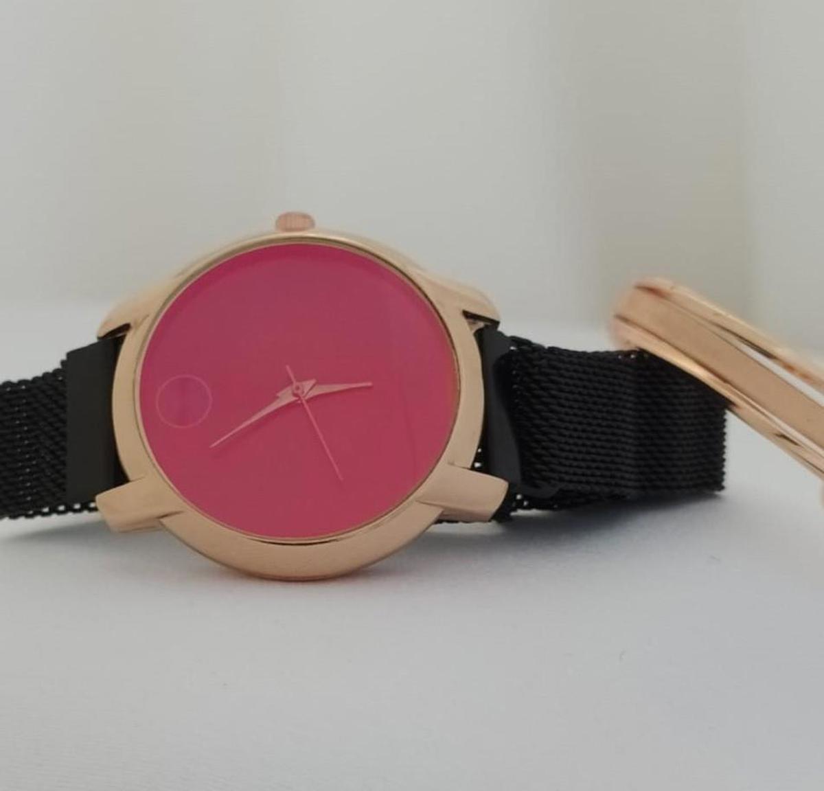 Stillove 34 mm Siyah Metal Kordon Analog Kadın Kol Saati