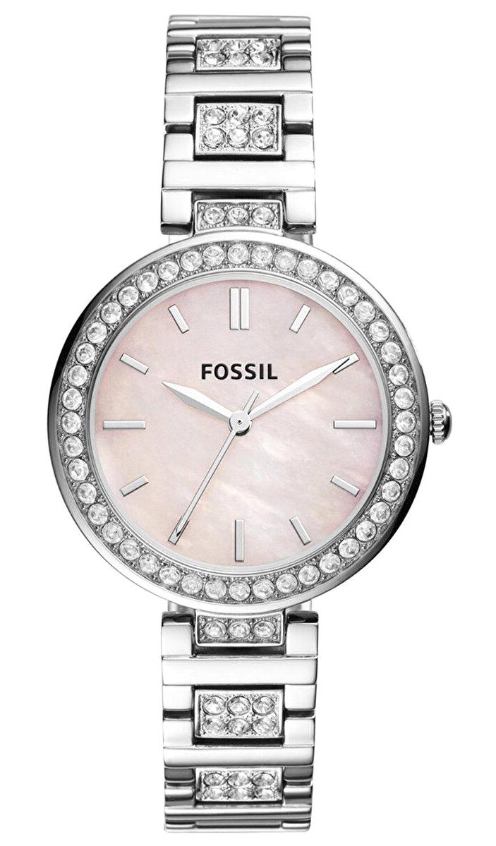 Fossil FBQ3182 36 mm Gri Çelik Kordon Analog Kadın Kol Saati
