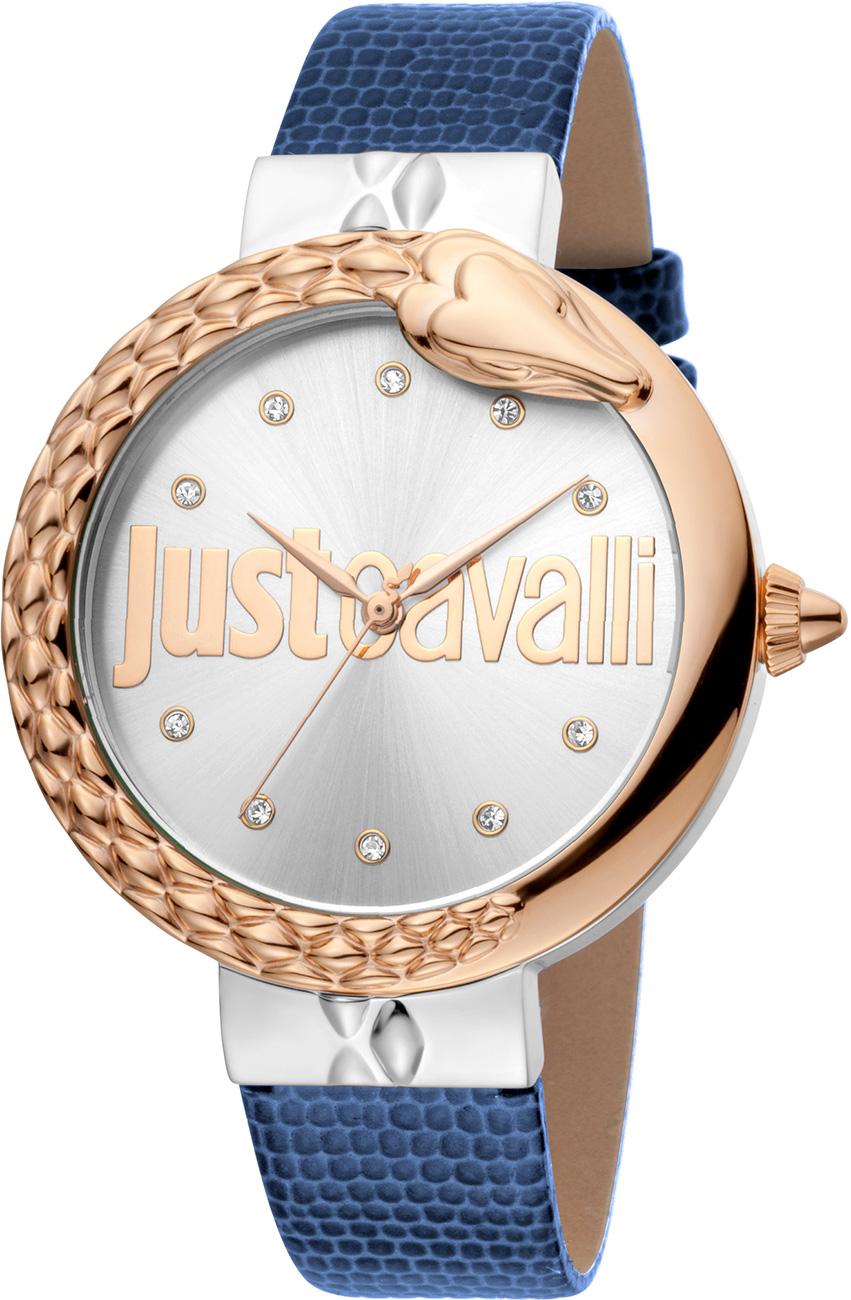 Just Cavalli JC1L096L0065 40 mm Mavi Deri Kordon Analog Kadın Kol Saati