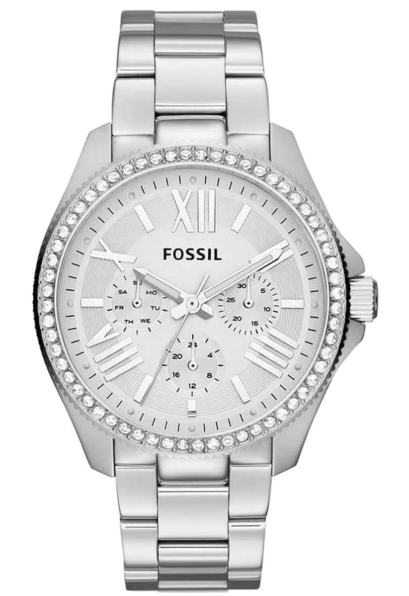 Fossil AM4481 40 mm Gri Çelik Kordon Analog Kadın Kol Saati
