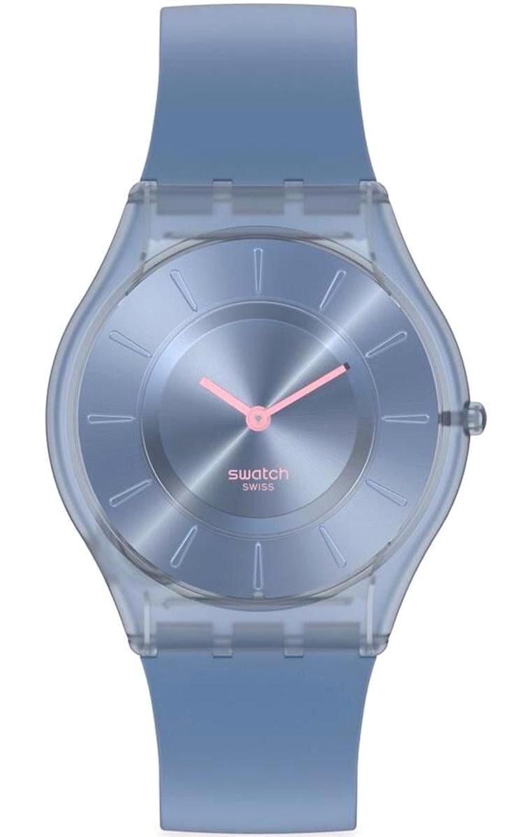 Swatch SS08N100 34 mm Mavi Silikon Kordon Analog Kadın Kol Saati