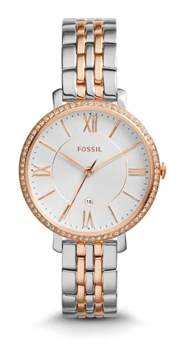 Fossil ES3634 36 mm Gri-Rose Gold Çelik Kordon Analog Kadın Kol Saati