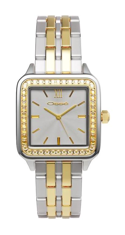 Osse OSW10140 27 mm Altın-Gri Çelik Kordon Analog Kadın Kol Saati