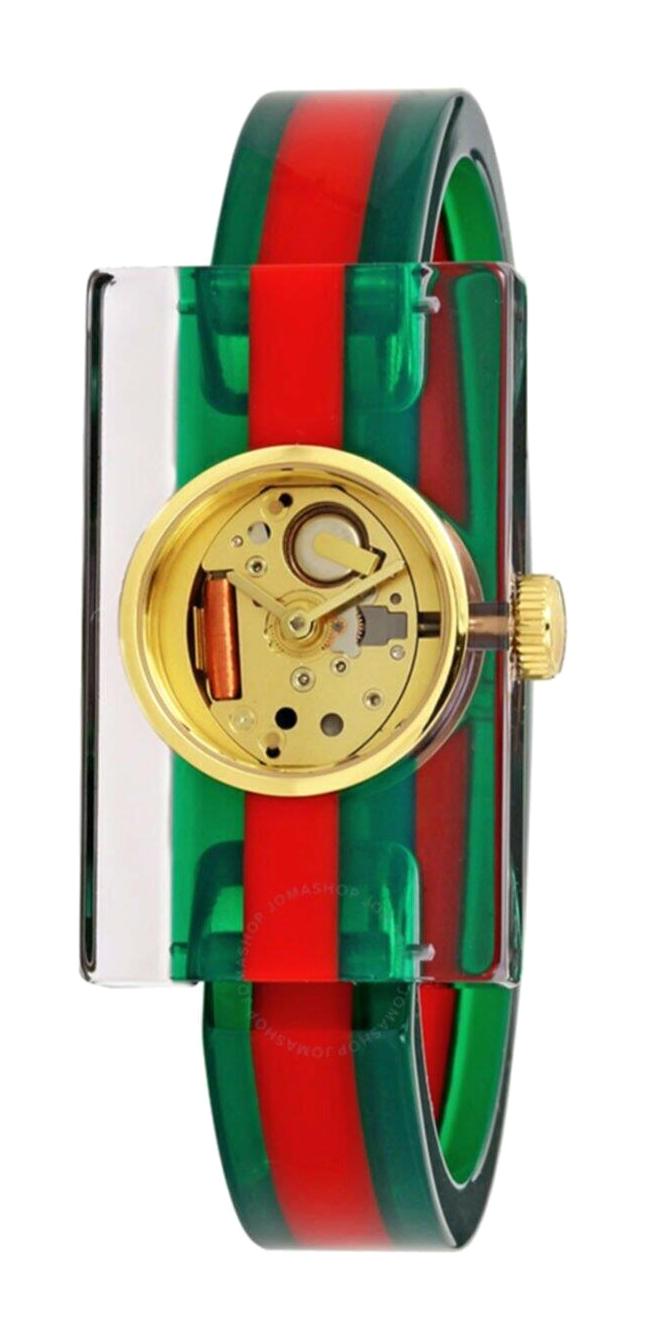 Gucci YA143501 36 mm Çok Renkli Plastik Kordon Analog Kadın Kol Saati