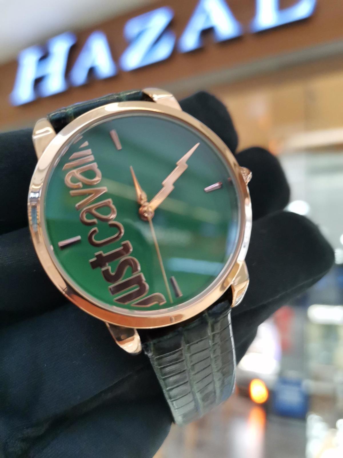 Just Cavalli 36 mm Siyah Deri Kordon Analog Kadın Kol Saati