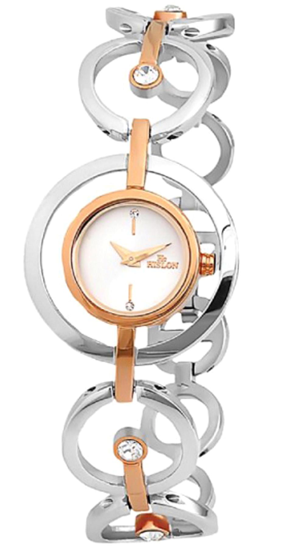 Hislon 3159-22431 20-25 mm Gri-Rose Gold Çelik Kordon Analog Kadın Kol Saati