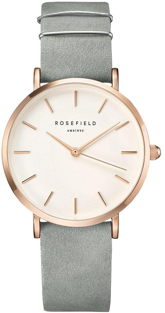Rosefield WMGR.W74 33 mm Gri Deri Kordon Analog Kadın Kol Saati