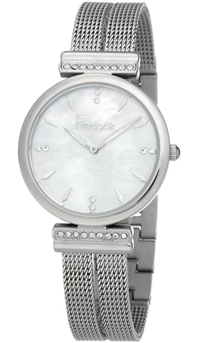 Freelook FL.1.10068.4 34 mm Gri Çelik Kordon Analog Kadın Kol Saati