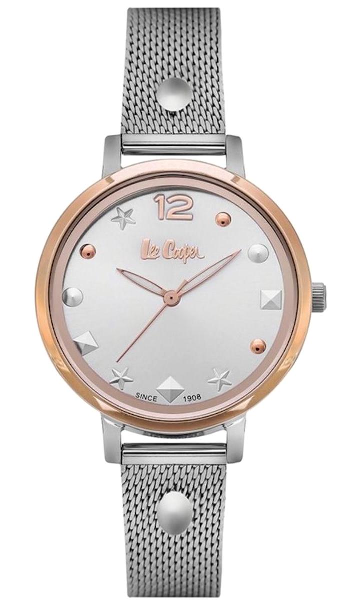 Lee Cooper LC06877.530 40 mm Gri Metal Kordon Analog Kadın Kol Saati
