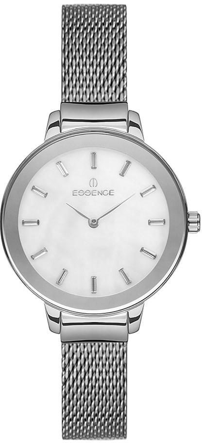 Essence D1081.330 34.5 mm Gri Hasır Kordon Analog Kadın Kol Saati
