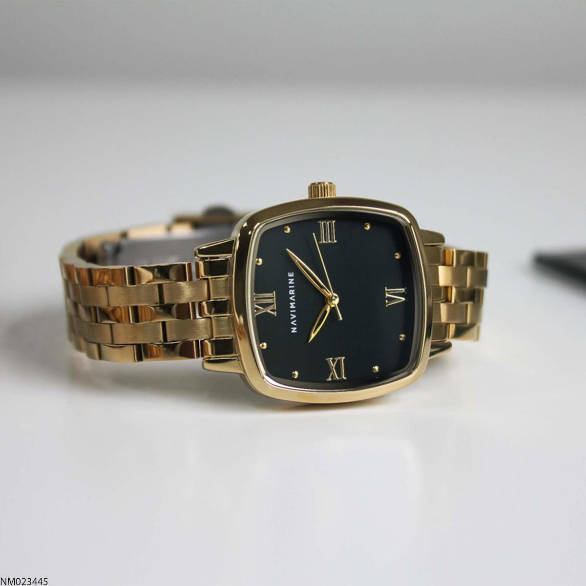 Navimarine NM023445 30 mm Altın Çelik Kordon Analog Kadın Kol Saati