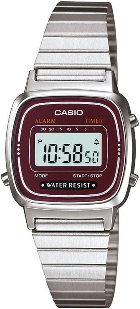 Casio LA670WA-4DF 25 mm Gri Metal Kordon Analog Kadın Kol Saati
