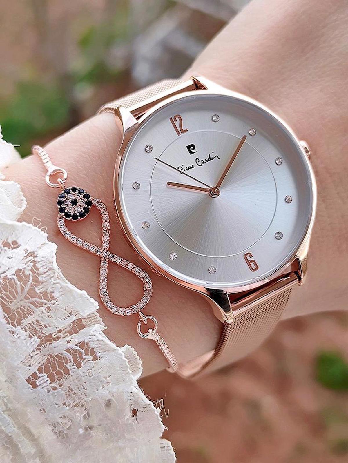 Pierre Cardin 800802F03 36 mm Rose Gold Çelik Kordon Analog Kadın Kol Saati