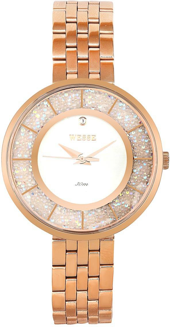 Wesse WWL3000-01SS 36 mm Rose Gold Çelik Kordon Analog Kadın Kol Saati