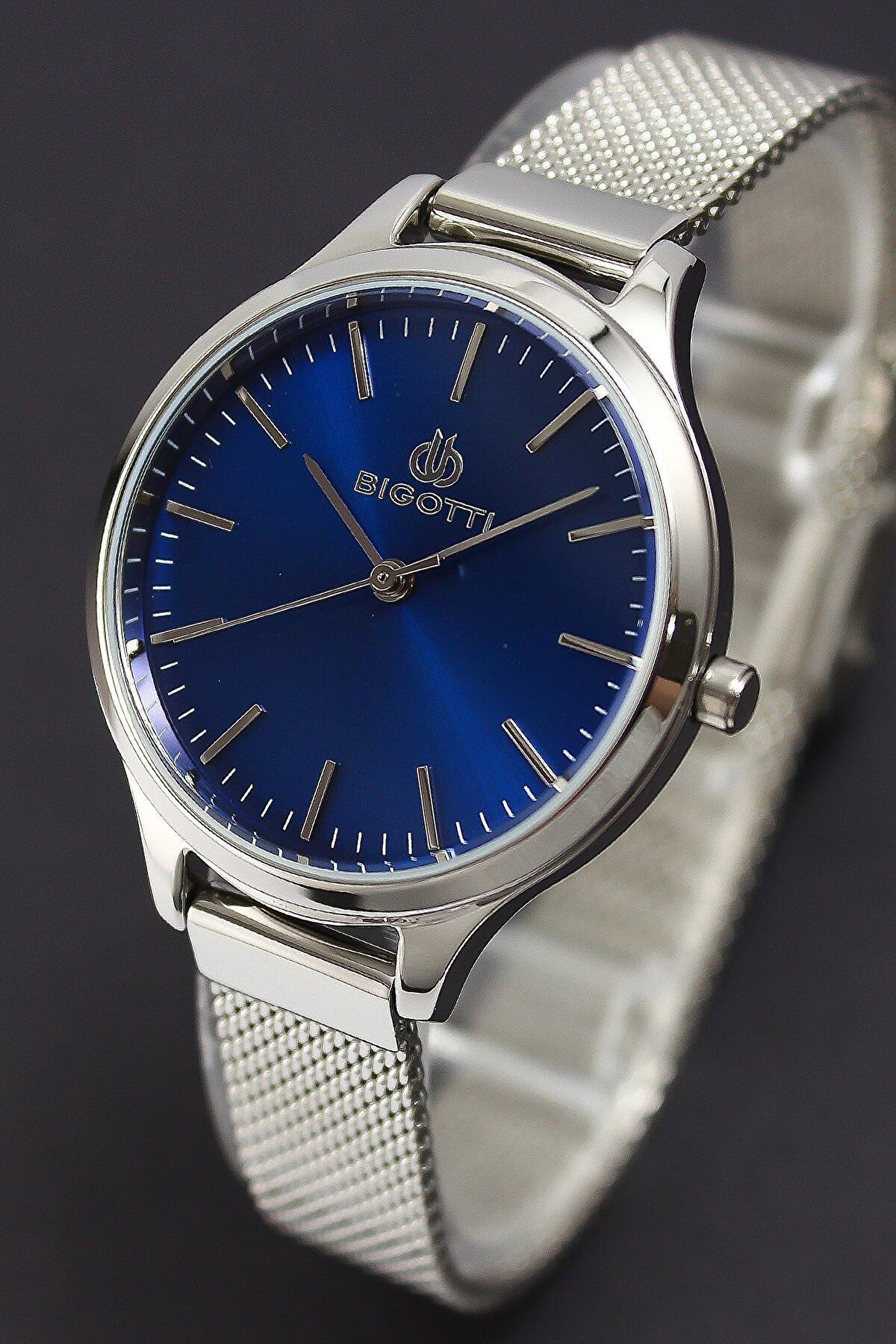 Bigotti 8680161658870 36 mm Gri Hasır Kordon Analog Kadın Kol Saati
