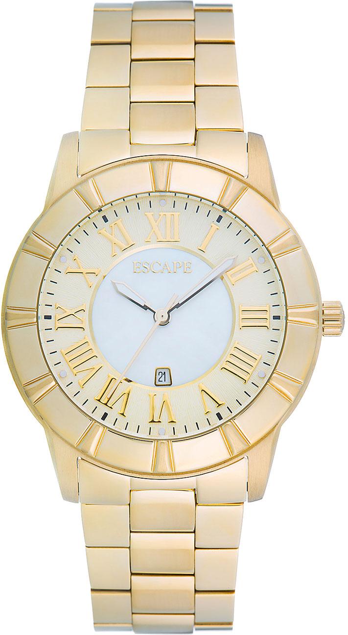 Escape EC1117-302 Takvimli 38 mm Altın Çelik Kordon Analog Kadın Kol Saati