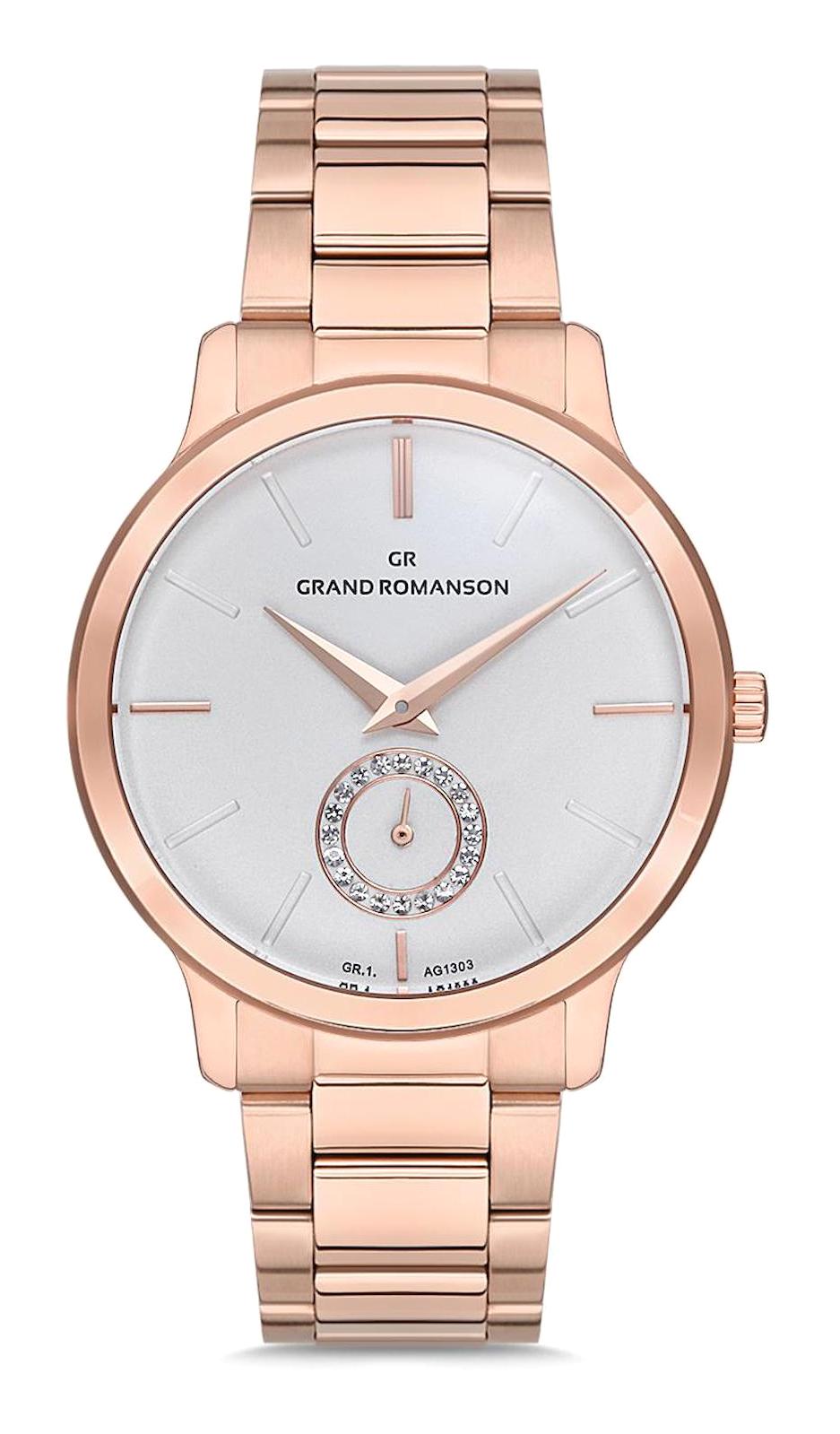 Grand Romanson GR.1.AG1303.01 36 mm Rose Gold Çelik Kordon Analog Kadın Kol Saati