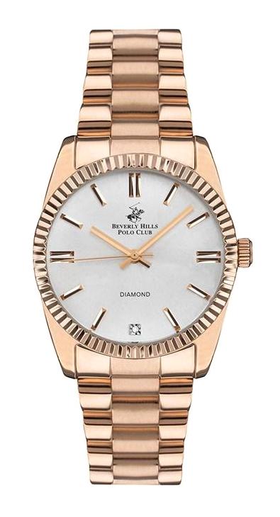 Beverly Hills Polo Club BP3172C.430 35 mm Rose Gold Çelik Kordon Analog Kadın Kol Saati