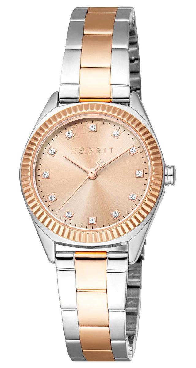 Esprit ES1L419M0065 28 mm Gri-Rose Gold Çelik Kordon Analog Kadın Kol Saati