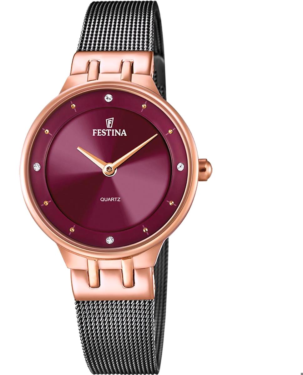 Festina F20599/2 33 mm Siyah Çelik Kordon Analog Kadın Kol Saati