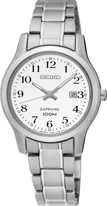 Seiko SXDG89P Takvimli 29 mm Gri Çelik Kordon Analog Kadın Kol Saati