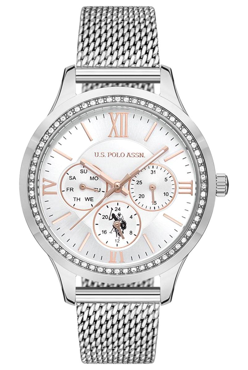 U.S. Polo Assn USPA2022-02 40 mm Gri Metal Kordon Analog Kadın Kol Saati