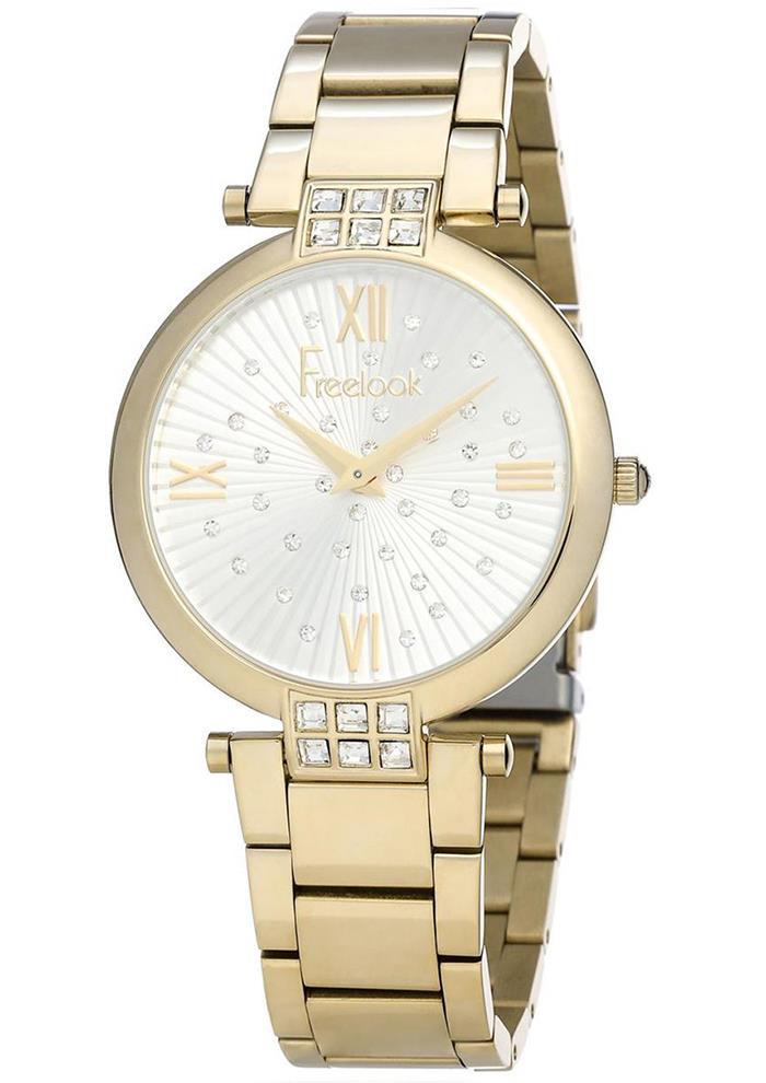 Freelook FL.1.10078.2 37 mm Altın Çelik Kordon Analog Kadın Kol Saati