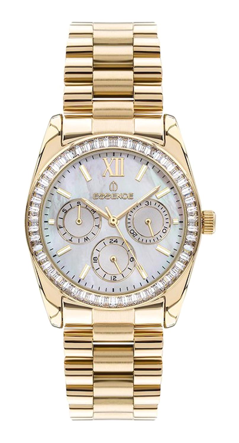Essence ES6786FE.120 Takvimli 36 mm Altın Çelik Kordon Analog Kadın Kol Saati