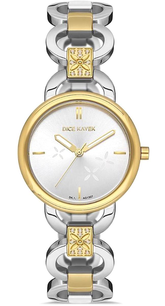 Dice Kayek DK.1.AG1307.03 32 mm Altın Çelik Kordon Analog Kadın Kol Saati