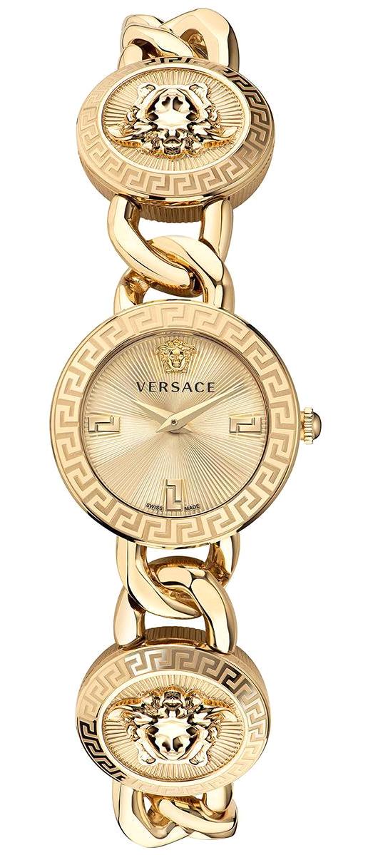 Versace VRSCVE3C00222 26 mm Altın Çelik Kordon Analog Kadın Kol Saati