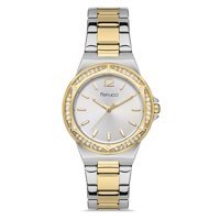 Ferrucci FCF.14305M.02 40 mm Altın-Gri Çelik Kordon Analog Kadın Kol Saati