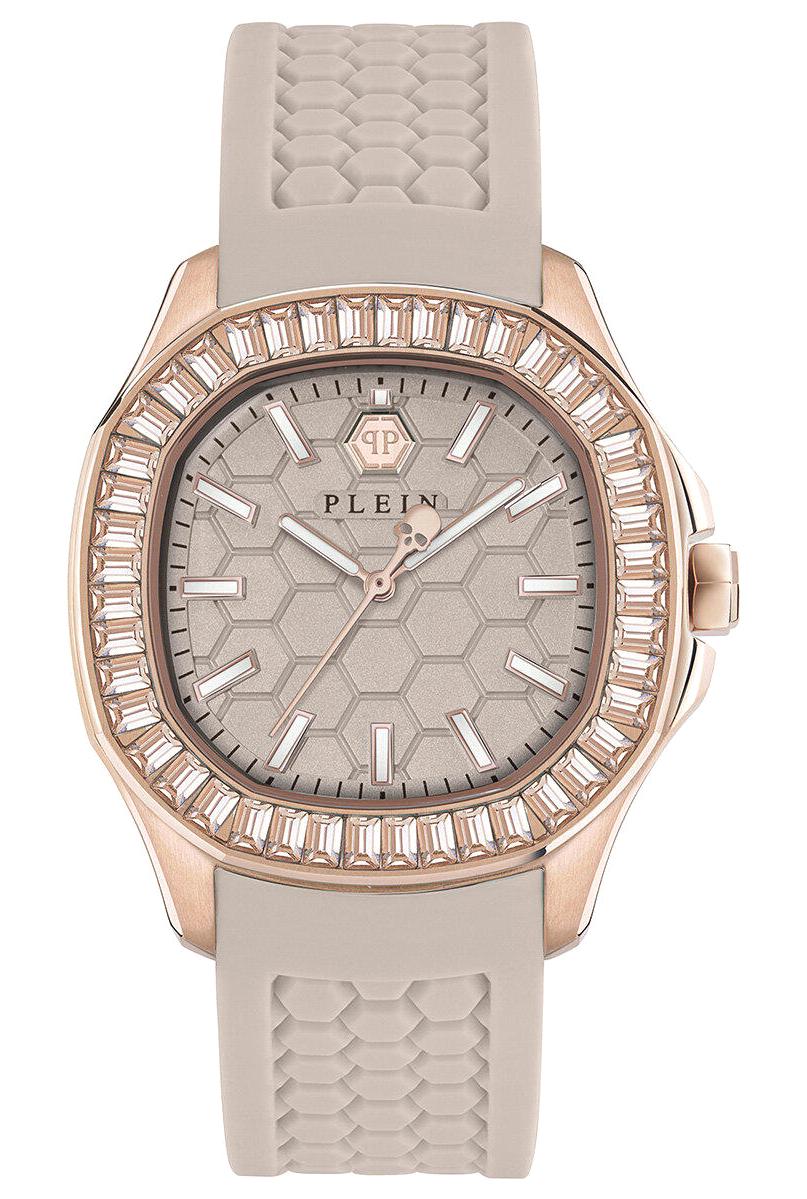Philipp Plein PWTAA0423 38 mm Bej Silikon Kordon Analog Kadın Kol Saati